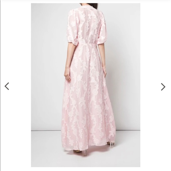 Tanya Taylor Ariela Maxi Dress in Pink Floral Jacquard Size 2 - Picture 8 of 14